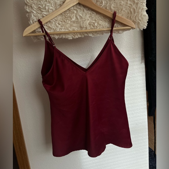 Zara Deep Red Camisole Top - Picture 2 of 3